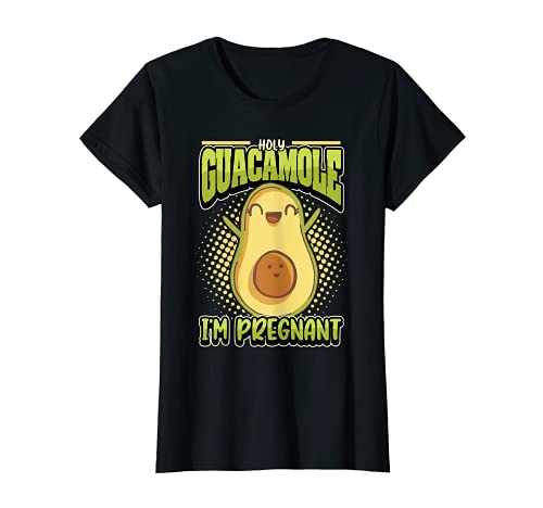 Damen Baby Reveal Holy Guacamole Ich bin schwanger geförderte Mutter T-Shirt Damen Baby Reveal Holy Guacamole Ich bin schwanger geförderte Mutter T-Shirt von Funny Pregnancy Announcement Women Gifts Co.