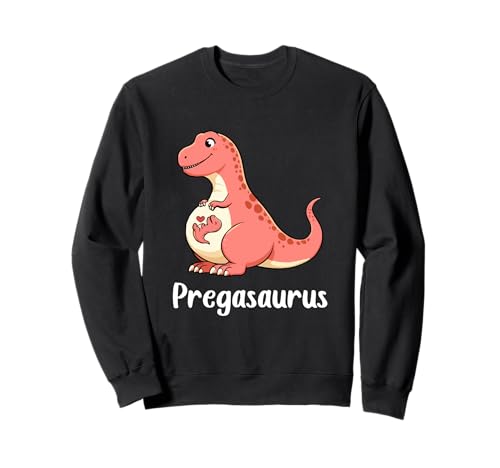 Pregasaurus Rex T-Shirt Schwangerschaft Frau Schwangere Est 2025 Mama Sweatshirt von Funny Pregnancy Gifts Womens New Pregnant Mommy