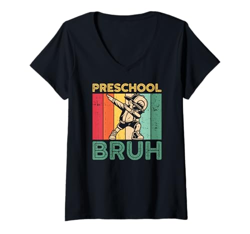 Damen Vorschule Bruh Schule Kindergarten Lehrer T-Shirt mit V-Ausschnitt Damen Vorschule Bruh Schule Kindergarten Lehrer T-Shirt mit V-Ausschnitt von Funny Preschool Teacher School Education Apparel