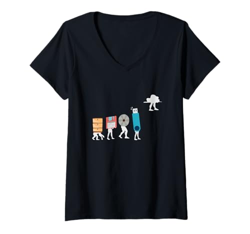 Damen Cloud Computing - Lustiger Programmierer Data AI Software Engineer T-Shirt mit V-Ausschnitt Damen Cloud Computing - Lustiger Programmierer Data AI Software Engineer T-Shirt mit V-Ausschnitt von Funny Programming Designs by Fasaza