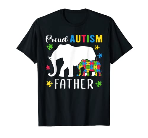 Lustiges Autismus-Bewusstsein Papa Shirt Herren Stolz Autismus Vater T-Shirt Lustiges Autismus-Bewusstsein Papa Shirt Herren Stolz Autismus Vater T-Shirt von Funny Proud Family Matching Autism Elephant Shirts