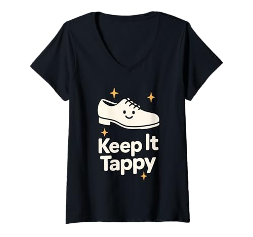 Damen Step Dance Shuffle Step Repeat Star Life Recital für Lehrer T-Shirt mit V-Ausschnitt Damen Step Dance Shuffle Step Repeat Star Life Recital für Lehrer T-Shirt mit V-Ausschnitt von Funny Proud Tap Parent Musical Theater Dancer Gift