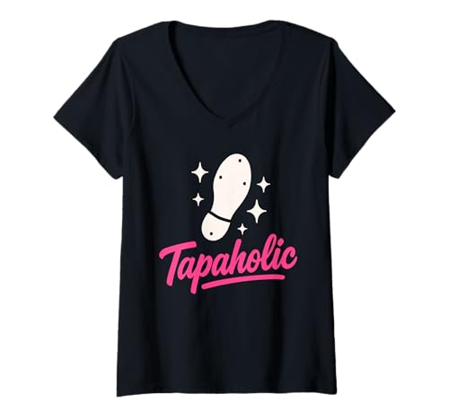 Damen Step Dance Shuffle Step Repeat Star Life Recital für Lehrer T-Shirt mit V-Ausschnitt Damen Step Dance Shuffle Step Repeat Star Life Recital für Lehrer T-Shirt mit V-Ausschnitt von Funny Proud Tap Parent Musical Theater Dancer Gift