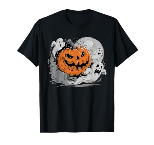 Kürbis isst Geister Halloween Kürbis für Jungen Mädchen Kinder T-Shirt Kürbis isst Geister Halloween Kürbis für Jungen Mädchen Kinder T-Shirt von Funny Pumpkin Eating Ghosts Halloween 2024 Tee