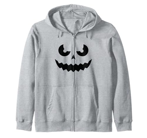 Lustiges Kürbisgesicht Herbst Halloween Kostüm Herren Damen Junge Mädchen Kapuzenjacke von Funny Pumpkins Fall Halloween Costume Mom Dad Kid
