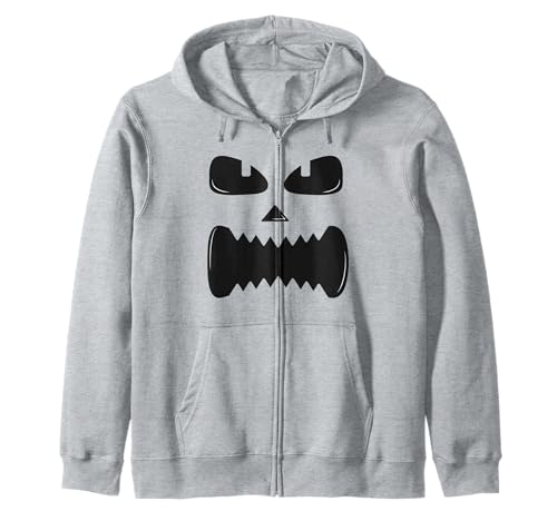 Lustiges Kürbisgesicht Herbst Halloween Kostüm Herren Damen Junge Mädchen Kapuzenjacke von Funny Pumpkins Fall Halloween Costume Mom Dad Kid