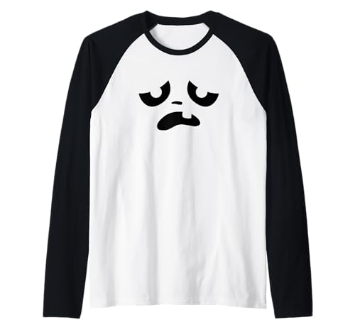 Lustiges Kürbisgesicht Herbst Halloween Kostüm Herren Damen Junge Mädchen Raglan von Funny Pumpkins Fall Halloween Costume Mom Dad Kid
