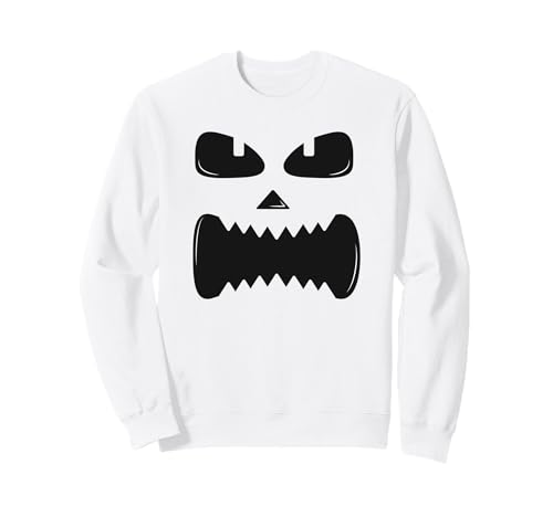 Lustiges Kürbisgesicht Herbst Halloween Kostüm Herren Damen Junge Mädchen Sweatshirt von Funny Pumpkins Fall Halloween Costume Mom Dad Kid