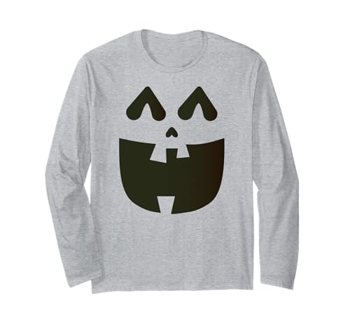 Lustiges Kürbisgesicht Herbst Halloween Kostüm Herren Damen Junge Mädchen Langarmshirt Lustiges Kürbisgesicht Herbst Halloween Kostüm Herren Damen Junge Mädchen Langarmshirt von Funny Pumpkins Fall Halloween Costume Mom Dad Kids