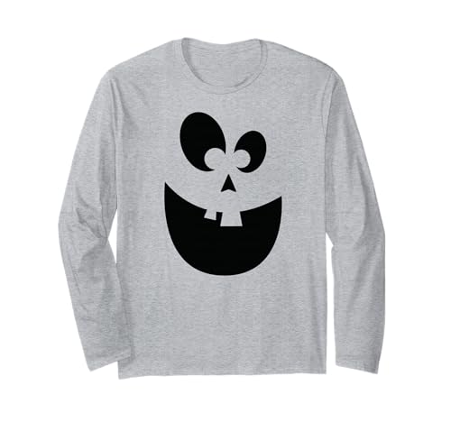 Lustiges Kürbisgesicht Herbst Halloween Kostüm Herren Damen Junge Mädchen Langarmshirt Lustiges Kürbisgesicht Herbst Halloween Kostüm Herren Damen Junge Mädchen Langarmshirt von Funny Pumpkins Fall Halloween Costume Mom Dad Kids