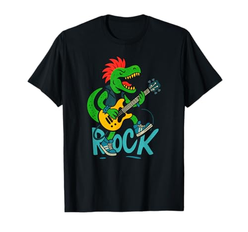 Rock and Roll Dinosaurier, Punk Dinosaurier, Funny Rock Band Kids T-Shirt Rock and Roll Dinosaurier, Punk Dinosaurier, Funny Rock Band Kids T-Shirt von Funny Punk Dinosaur Rock Band Guitar Gifts