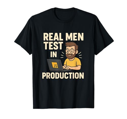 Echte Männer testen in der Produktion Prod Funny QA Engineering T-Shirt Echte Männer testen in der Produktion Prod Funny QA Engineering T-Shirt von Funny QA Engineering Meme Merch Store