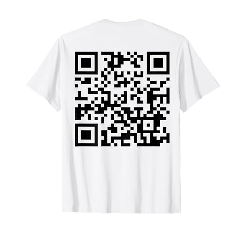 (Auf der Rückseite) Lustiger QR FCK Off Code Spruch Zitat für Männer Frauen T-Shirt von Funny QR Fck Off Code