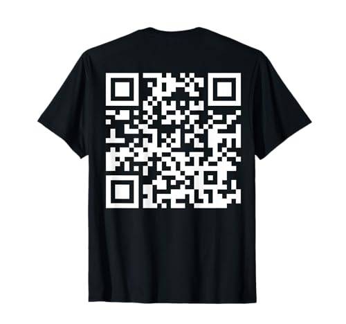(Auf der Rückseite) Lustiger QR Fck Off Code Spruch Zitat für Männer Frauen T-Shirt von Funny QR Fck Off Code
