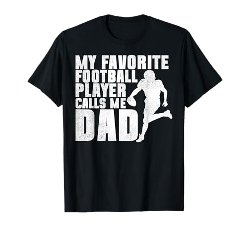 Mein Lieblingsfußballspieler nennt Mich Papa Men Fathers Day T-Shirt von Funny Quotes American Football Dad Fathers Day