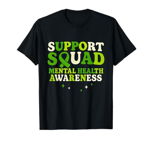 Support Squad Awarness Awarness Green Ribbon Damen Herren T-Shirt von Funny Quotes & Designes