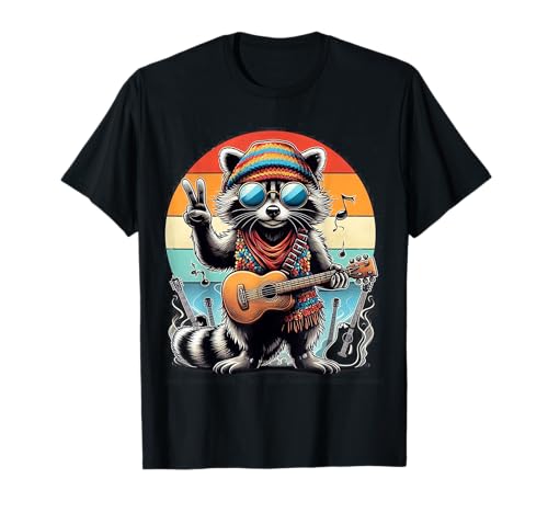 Waschbär Peace Rock Musik Peace für Männer Kinder Frauen T-Shirt Waschbär Peace Rock Musik Peace für Männer Kinder Frauen T-Shirt von Funny Raccoon Gifts