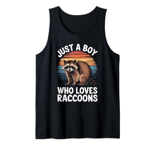 Herren Nur EIN Junge, der Waschbären liebt Tierliebhaber Waschbären für Kinder Tank Top Herren Nur EIN Junge, der Waschbären liebt Tierliebhaber Waschbären für Kinder Tank Top von Funny Raccoon Lover Clothing