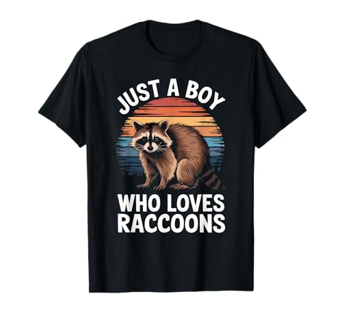 Nur EIN Junge, der Waschbären liebt Tierliebhaber Waschbären für Kinder T-Shirt Nur EIN Junge, der Waschbären liebt Tierliebhaber Waschbären für Kinder T-Shirt von Funny Raccoon Lover Clothing