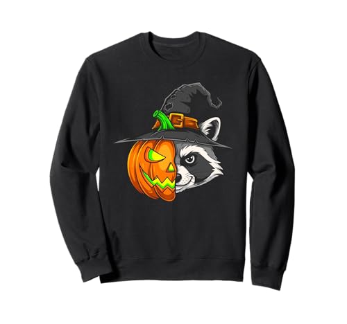 Raccoon Pumpkin Jack O Lantern Halloween Kinder Herren Damen Sweatshirt Raccoon Pumpkin Jack O Lantern Halloween Kinder Herren Damen Sweatshirt von Funny Raccoon Lovers Halloween Pumpkin Outfits