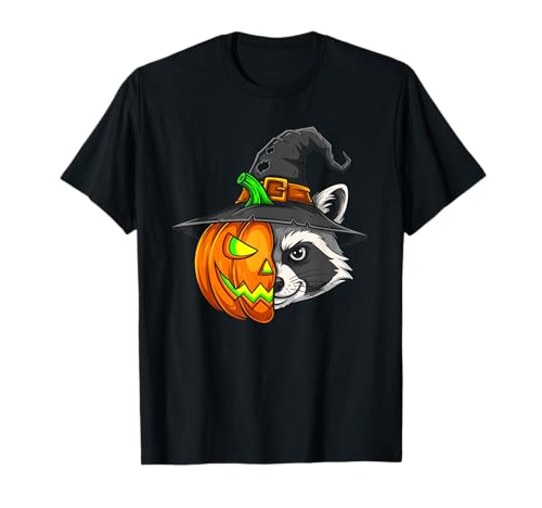 Raccoon Pumpkin Jack O Lantern Halloween Kinder Herren Damen T-Shirt Raccoon Pumpkin Jack O Lantern Halloween Kinder Herren Damen T-Shirt von Funny Raccoon Lovers Halloween Pumpkin Outfits
