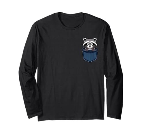 Waschbär Tasche Herren Damen Kind Lustiger Waschbär In Tasche Langarmshirt Waschbär Tasche Herren Damen Kind Lustiger Waschbär In Tasche Langarmshirt von Funny Raccoon Pocket Men Women Kid