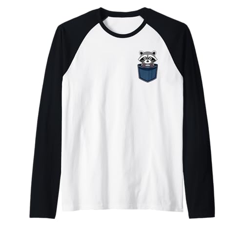 Waschbär Tasche Herren Damen Kind Lustiger Waschbär In Tasche Raglan Waschbär Tasche Herren Damen Kind Lustiger Waschbär In Tasche Raglan von Funny Raccoon Pocket Men Women Kid