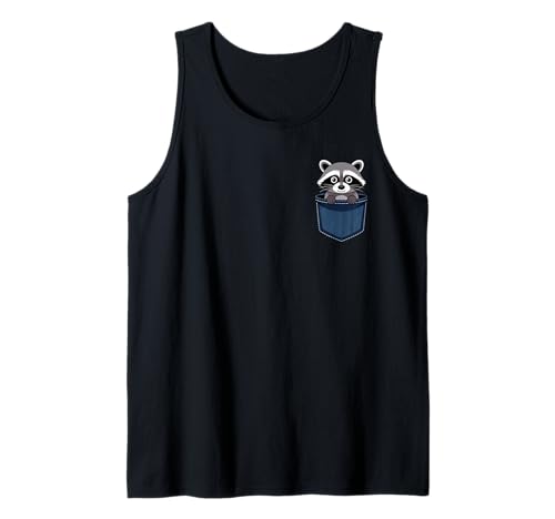 Waschbär Tasche Herren Damen Kind Lustiger Waschbär In Tasche Tank Top Waschbär Tasche Herren Damen Kind Lustiger Waschbär In Tasche Tank Top von Funny Raccoon Pocket Men Women Kid