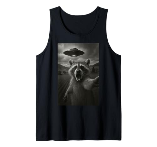 Waschbär Selfie mit Alien UFO für Jungen, Männer, Frauen, Kinder Tank Top Waschbär Selfie mit Alien UFO für Jungen, Männer, Frauen, Kinder Tank Top von Funny Raccoon Selfie Graphic Tees Apparel