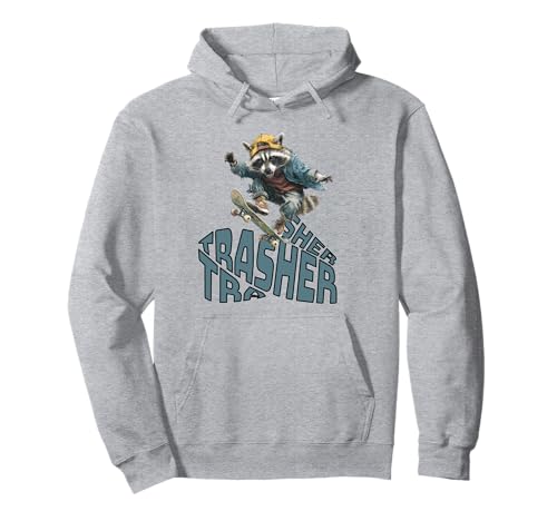 Funny Skater Raccoon Trasher Skateboard Men Women Kids Pullover Hoodie Funny Skater Raccoon Trasher Skateboard Men Women Kids Pullover Hoodie von Funny Raccoon Trasher Skateboard