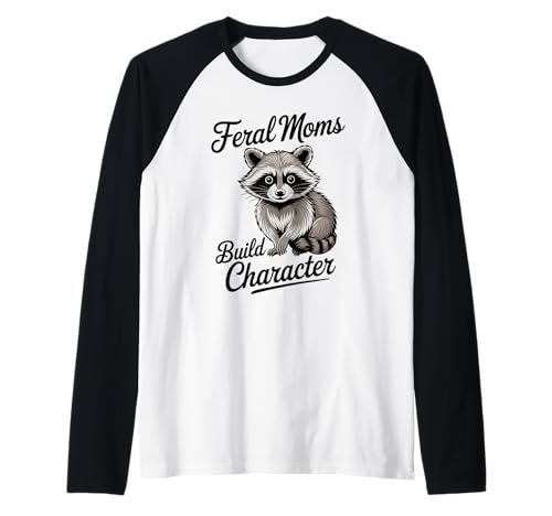 Lustiger Mama-Waschbär-Meme-Humor, Muttertagsspaß Raglan Lustiger Mama-Waschbär-Meme-Humor, Muttertagsspaß Raglan von Funny Raccoon Unhinged Meme Gifts Men Women Kids