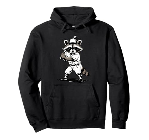 Lustiger Waschbär Baseballspieler Humor Waschbär Sport Junge Mädchen Pullover Hoodie Lustiger Waschbär Baseballspieler Humor Waschbär Sport Junge Mädchen Pullover Hoodie von Funny Raccoon Unhinged Meme Gifts Men Women Kids