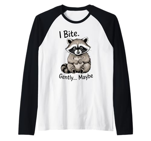 Lustiger Waschbär Meme Humor I Bite Opossum Fun Männer Frauen Kinder Raglan Lustiger Waschbär Meme Humor I Bite Opossum Fun Männer Frauen Kinder Raglan von Funny Raccoon Unhinged Meme Gifts Men Women Kids