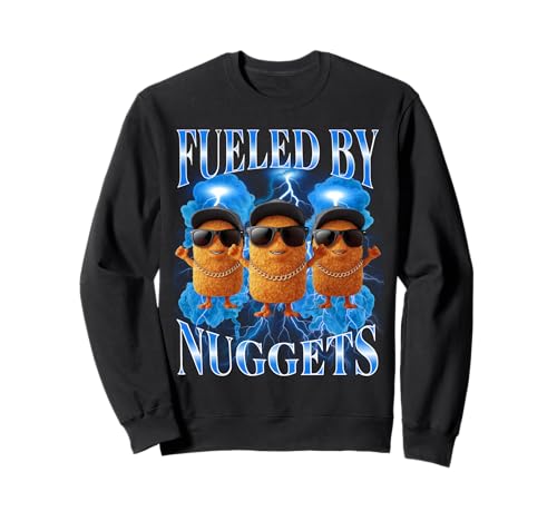 Chicken Nugget Fueled by Nuggets Rap Bootleg für Herren im Vintage-Look der 90er Sweatshirt Chicken Nugget Fueled by Nuggets Rap Bootleg für Herren im Vintage-Look der 90er Sweatshirt von Funny Rap Chicken Nuggets Meme Bootleg Designs