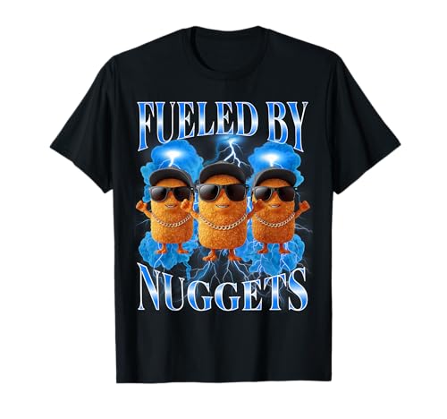 Chicken Nugget Fueled by Nuggets Rap Bootleg für Herren im Vintage-Look der 90er T-Shirt Chicken Nugget Fueled by Nuggets Rap Bootleg für Herren im Vintage-Look der 90er T-Shirt von Funny Rap Chicken Nuggets Meme Bootleg Designs