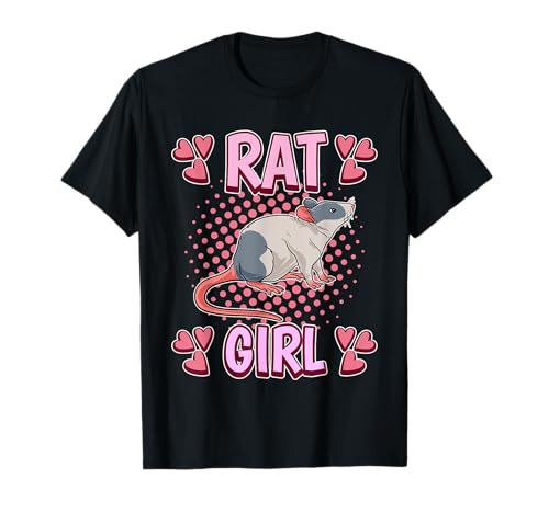 Damen Rat Girl Mädchen Ratten T-Shirt Damen Rat Girl Mädchen Ratten T-Shirt von Funny Rat Merch Women & Girls