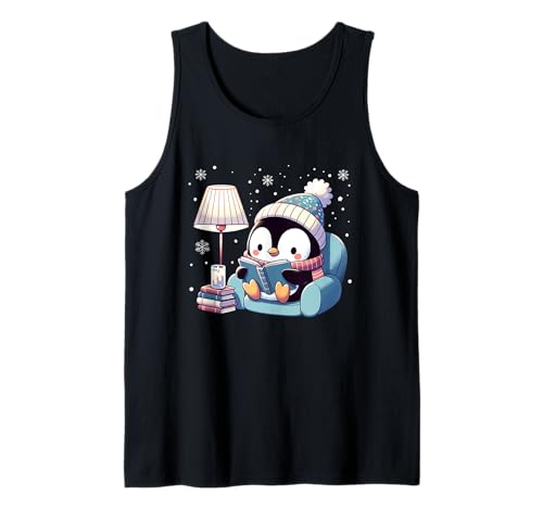 Niedlicher Pinguin zum Lesen für Kinder, Damen, Herren, Jungen Tank Top Niedlicher Pinguin zum Lesen für Kinder, Damen, Herren, Jungen Tank Top von Funny Reading Kids Designs Co
