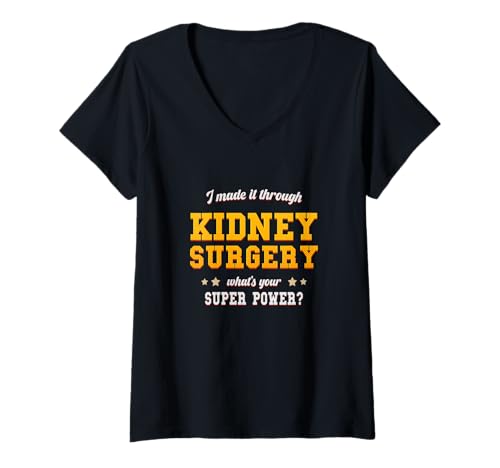 Damen Nieren-Chirurgie Genesung Genesung Genesung Bald Transplantation Geschenk Verletzung T-Shirt mit V-Ausschnitt Damen Nieren-Chirurgie Genesung Genesung Genesung Bald Transplantation Geschenk Verletzung T-Shirt mit V-Ausschnitt von Funny Rehab Post Operation Survivor Doner Donation