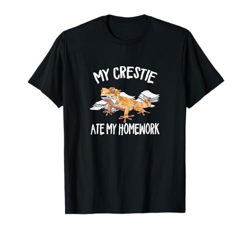 Kids Crestie Ate My Homework Pet Crested Gecko Lover T-Shirt Kids Crestie Ate My Homework Pet Crested Gecko Lover T-Shirt von Funny Reptile Crestie Gifts Shirts & Hoodies