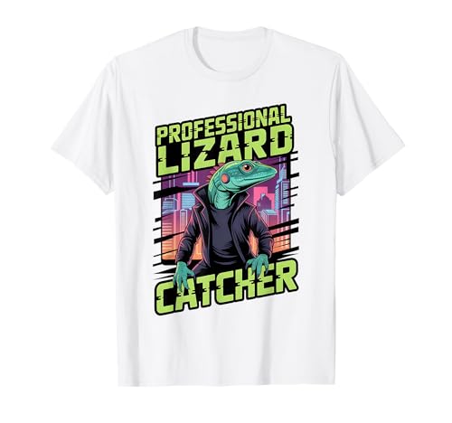 Profi Eidechsenfänger Lustig Reptilienliebhaber Männer Frauen T-Shirt Profi Eidechsenfänger Lustig Reptilienliebhaber Männer Frauen T-Shirt von Funny Reptile Enthusiast Tee Lizard Catcher Humor