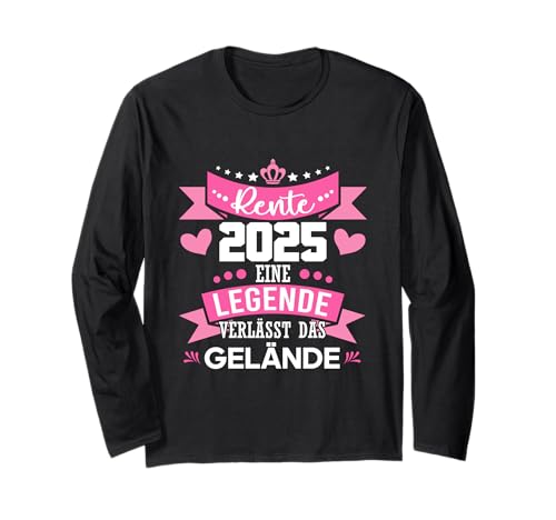 Rente 2025 eine Legende verlässt das gelände Lustige Männer Frauen Langarmshirt Rente 2025 eine Legende verlässt das gelände Lustige Männer Frauen Langarmshirt von Funny Retired 2025 retirement