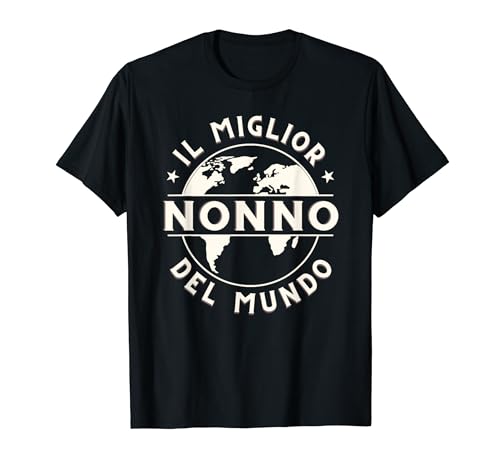 Herren Il Miglior Nonno del Mondo Italienischer Opa T-Shirt Herren Il Miglior Nonno del Mondo Italienischer Opa T-Shirt von Funny Retiree Retirement Outfits
