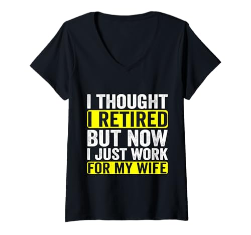 Damen Ruhestand Design für Männer Ruhestand Menschen Ruhestand T-Shirt mit V-Ausschnitt Damen Ruhestand Design für Männer Ruhestand Menschen Ruhestand T-Shirt mit V-Ausschnitt von Funny Retirement Humor Men Saying