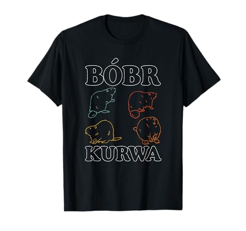 Funny Retro Bobr Bober Beaver Bobr Meme Gift | Damen Unisex-Erwachsene T-Shirt | Schwarz | Cartoon Biber Design | Kurzarm | Klein | EU 41.5 Funny Retro Bobr Bober Beaver Bobr Meme Gift | Damen Unisex-Erwachsene T-Shirt | Schwarz | Cartoon Biber Design | Kurzarm | Klein | EU 41.5 von Funny Retro Bobr Bober Beaver Bobr Meme Gift