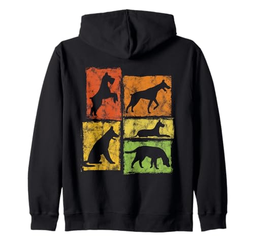 Hundeliebhaber-Grafik „I Love All Dogs“ für Herren, Damen und Kinder, Retro-Design Kapuzenjacke Hundeliebhaber-Grafik „I Love All Dogs“ für Herren, Damen und Kinder, Retro-Design Kapuzenjacke von Funny Retro Dog Graphics For Men Women Girls Boys