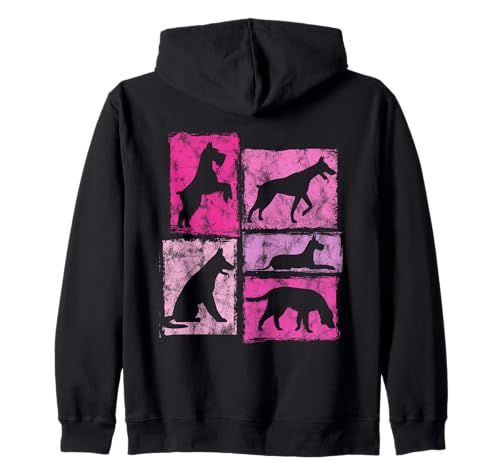 Hundegrafik I Love All Dogs für Frauen und Mädchen Retro Kapuzenjacke Hundegrafik I Love All Dogs für Frauen und Mädchen Retro Kapuzenjacke von Funny Retro Dog Lover Graphics For Women Girls