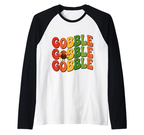 Gobble Cute Retro Türkei Thanksgiving Herbst Familie Jungen Mädchen Raglan Gobble Cute Retro Türkei Thanksgiving Herbst Familie Jungen Mädchen Raglan von Funny Retro Turkey Gobble Gobble Tee Co.