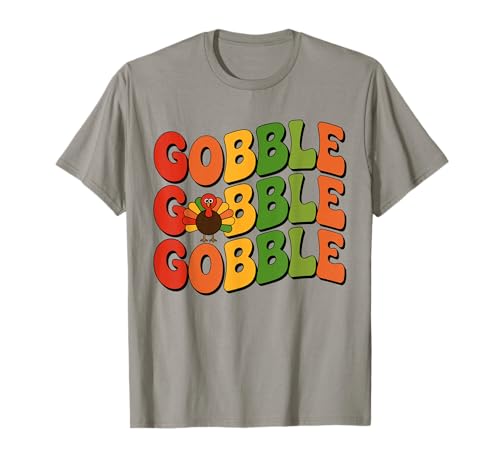 Gobble Cute Retro Türkei Thanksgiving Herbst Familie Jungen Mädchen T-Shirt Gobble Cute Retro Türkei Thanksgiving Herbst Familie Jungen Mädchen T-Shirt von Funny Retro Turkey Gobble Gobble Tee Co.
