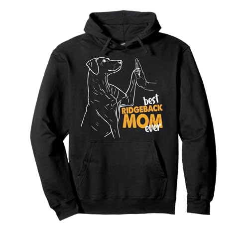 Beste Ridgeback Mama aller Zeiten Pullover Hoodie von Funny Ridgeback Dog Best Ridgeback Mom Ever Gifts