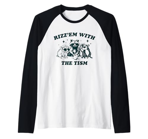 Rizz'em With The Tism Lustiger Waschbär Autismus Meme Männer Frauen Raglan Rizz'em With The Tism Lustiger Waschbär Autismus Meme Männer Frauen Raglan von Funny Rizz Em with the Tism Autistic Opossum